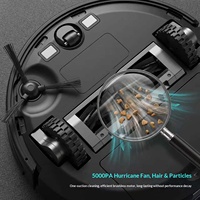 Robot de nettoyage domestique entièrement automatique, navigation laser, moteur sans balais, aspiration/lavage tout-en-un, recharge automatique