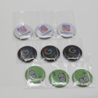SUNLANRFID Fábrica personalizada Mini RFID Chip Tag Token 30mm Epoxy NFC Etiqueta de comunicación para tarjetas de control de acceso 125kHz Redes sociales