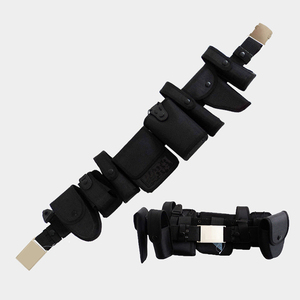 DF24 Nylon Tactical <b>Belt</b> With Multiple <b>Pouches</b> Adjustable For Training And Patrol Use Black Security Wholesale - Product Image 1