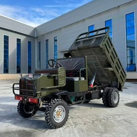 Véhicule agricole tout-terrain diesel à quatre roues, cabine ouverte, pneus larges, pompe multifonctionnelle, boîte de vitesses, moteur