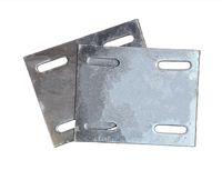 Plaque d'acier galvanisée anti-corrosion Q235B, fabrication OEM de plaques d'acier usinées pour composants d'ingénierie des ponts
