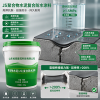 Fournisseur leader en Chine de peinture d'étanchéité au ciment JS pour projets de bâtiments commerciaux, fourniture de matériaux de construction à guichet unique