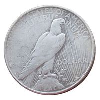 Répliques de pièces de monnaie en argent plaqué, reproduction des Dollars de la Paix américains, 25 types différents (1921-1964), vente en gros