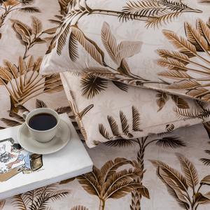 Ensemble de draps en coton style hôtel et maison, lit double, literie, 2 taies d'oreiller, fabricant indien, export, prix de gros - Product Image 2