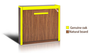 Mueble <span class=keywords><strong>Zapatero</strong></span> Moderno Minimalista de Gran Capacidad Europeo, Madera Maciza <span class=keywords><strong>Color</strong></span> <span class=keywords><strong>Cerezo</strong></span>, <span class=keywords><strong>Zapatero</strong></span> de Pared Cerrado - Product Image 3