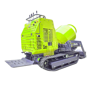 Mesin Pengaduk Semen Portabel Beroda Rantai dengan Dumper Mini Crawler Diesel - Product Image 4