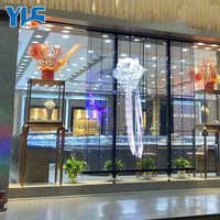 Écran LED transparent en verre pour intérieur, panneaux transparents, écran à bande LED, écran LED P10