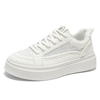 Nouvelles Chaussures Classiques Blanches pour Hommes 2025 – Baskets Confortables à Lacets et à Bout Rond, Tendance Campus Polyvalentes