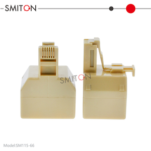 Adattatore per Presa a Muro RJ12 RJ11 Duplex, <span class=keywords><strong>Splitter</strong></span> per Doppia Linea Telefonica - Product Image 5