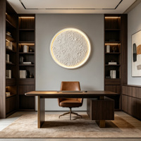Lumière murale LED Moon à intensité variable avec télécommande vocale pour salon, mur de fond, couloir, ambiance décorative, plafonniers