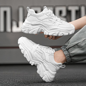 Chaussures <span class=keywords><strong>de</strong></span> sport respirantes en mesh pour hommes, tendance, polyvalentes, plateforme, athleisure, pointures 39-44 - Product Image 3