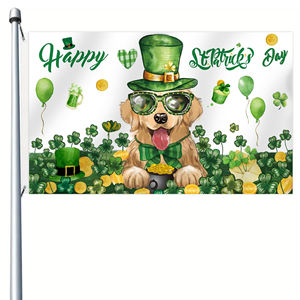 St. Patrick's <span class=keywords><strong>Creek</strong></span> 3X5 FT Poliéster 2 botones Doble rociador Hebilla de latón Impresión digital para exhibición Seguro automotriz - Product Image 1