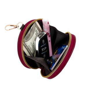 Sản Phẩm Mới Mới Mới Mới Mới PU Dây Kéo Da Mini Coin Purse Chủ Thẻ Tín Dụng Chìa Khóa Xe Son Môi Lưu Trữ Ví Keychain Phụ Nữ Túi - Product Image 2