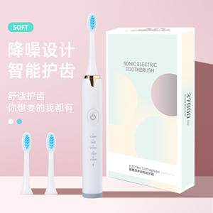 Brosse à dents électrique sonique Weston, rechargeable, étanche IPX7, charge de type C, poils doux, coffret cadeau pour adulte - Product Image 1