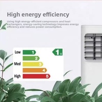 Climatiseur portable électrique sans installation, télécommande, déshumidification puissante, compresseur à fréquence variable