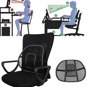 Siège de bureau, maille de Massage, <span class=keywords><strong>voiture</strong></span>, soutien lombaire, dossier, <span class=keywords><strong>coussin</strong></span> de chaise d'extérieur, 100% Polyester, Rectangle <span class=keywords><strong>pour</strong></span> adultes, solide - Product Image 6