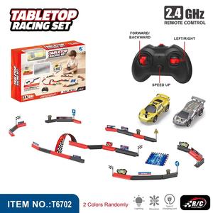 Voiture de course télécommandée 2,4 GHz à assembler soi-même, circuit de course électrique, jouet de slot racing pour enfants, cadeau - Product Image 1