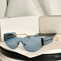 Lunettes de soleil sport classiques monobloc, surdimensionnées, carrées, à verres dégradés, protection UV400, monture intégrale, marque de luxe, pour adultes 2026