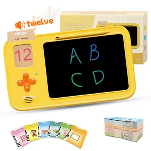 Kids Educational Lcd Writing Board 2 In 1 Kids Educational Lcd Writing Tablet Children 224 Sight Talking Cards Learning Machine