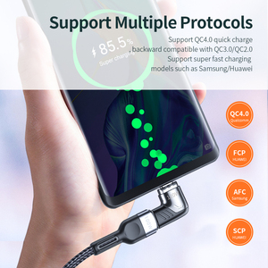 EONLINE Bộ Chuyển Đổi Cáp Từ Tính USB Type C 6A 120W Bộ Chuyển Đổi Cáp Cho Ipad Pro Macbook 2019 2018 Đầu Nối Bộ Chuyển Đổi Nam Châm Uốn Cong - Product Image 4