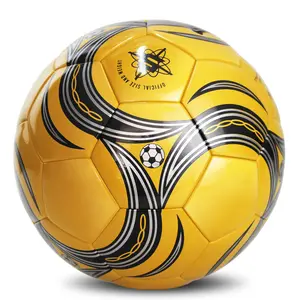 맞춤형 팀 로고 훈련 PVC 축구 공이있는 독특한 축구 공 크기 5