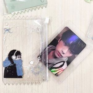Nouveau porte-carte photo en PVC personnalisé pour idoles Kpop avec porte-clés, album porte-carte photo avec film protecteur - Product Image 4