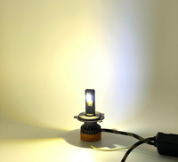 Ampoule LED à faisceau mobile à couleurs programmables pour phares de voiture et moto, 12V 24V, trois couleurs, vente en gros