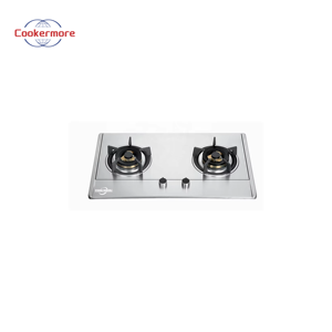 Placa de Gas de 2 quemadores con placa de cocina de acero inoxidable y soporte de sartén de hierro fundido, diseño Simple <span class=keywords><strong>para</strong></span> uso en hoteles, encimera de Gas - Product Image 4