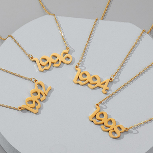 1980-2024 Collier en acier inoxydable plaqué or 18 carats pour femmes - Product Image 5