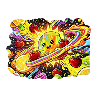 Sacs et boîtes personnalisés en Mylar 3.5g – Sacs holographiques refermables anti-odeur découpés à la forme avec boîtes pour emballage de 3.5g