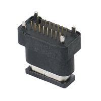 Soket Tipe-C 16-Pin Tahan Air IPX6 untuk Dapur Kamar Mandi Pengganti DIP Jack DC Micro USB Konektor Pengisian Cepat Anti Cipratan