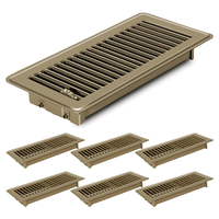 Évent de registre de sol pour levier d'alimentation en air à réglage facile de 4 pouces par 10 pouces 4 "X 10" couvercles d'évent de sol