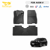 Tapis de sol de voiture sur mesure Maremlyn pour GAC Aion V 2020-2026, TPE écologique, imperméable, antidérapant, 3D, entièrement enveloppant, tapis de voiture
