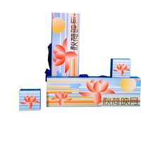 Boîte cadeau de luxe personnalisée pour barres chocolatées, emballage rigide en carton avec logo gaufré, base et couvercle blancs avec col