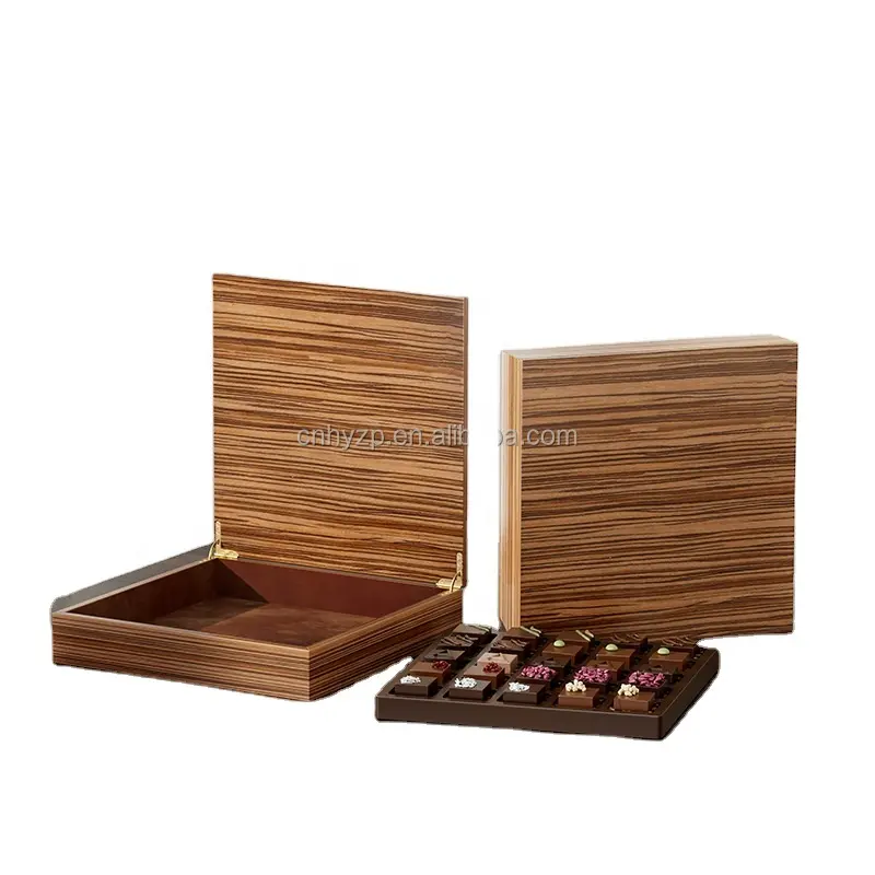 새로운 맞춤형 골판지 고급 나무 포장 초콜릿 비스킷 사탕 선물 상자 크리스마스 선물 상자