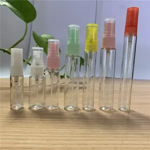 Rỗng Sương PET 2.5Ml 5Ml 6Ml 8Ml 10Ml 12Ml 15Ml Hổ Phách Trắng Nhựa Phun Chai Cho Mỹ Phẩm Bao Bì