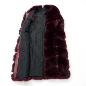 <span class=keywords><strong>Gilet</strong></span> con giacca di <span class=keywords><strong>pelliccia</strong></span> sintetica nera invernale di lunga durata personalizzata - Product Image 3