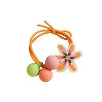 Élastique à cheveux Ours de dessin animé, Bandeau mignon en plastique, Accessoires pour cheveux pour petites filles, Style doux, Coiffure pour queue de cheval, Fête