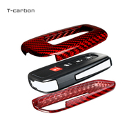 Étui de clé de voiture en fibre de carbone T-carbon compatible avec les nouveaux modèles Toyota Camry, Prado, Yize, CHR, Vios – Accessoires automobiles, housse de clé, étui de protection d'usine
