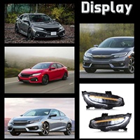 Civic 10th Gen 2016 + phare LED mise à niveau modifié avant lampe frontale clignotant dynamique pièces de voiture automatique pour Honda