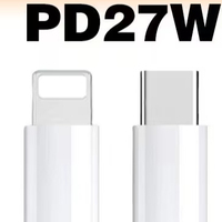 Câble de charge rapide PD Type-C IP 8/14 27W 60W 100W Chargeur haute puissance pour smartphone
