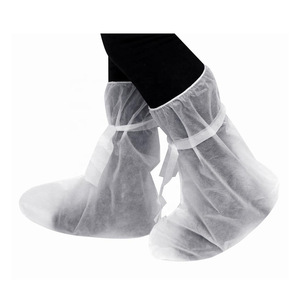 Cubrezapatos desechables de PP con cordones, de tela no tejida engrosada, a prueba de polvo, para protección en laboratorios y agricultura. - Product Image 1