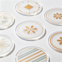 Sous-verres en PVC durables et écologiques, tapis de tasse en silicone imperméables, antidérapants, résistants à la chaleur, sous-verres en caoutchouc flexibles, tampons imprimés personnalisés