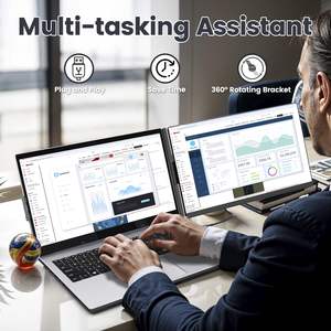 Pour les entreprises de jeux Compatible pour les ordinateurs portables 13 "-17.3" 15.6 "FHD IPS LCD écran d'ordinateur portable panneau <span class=keywords><strong>Double</strong></span> moniteur étendu - Product Image 6