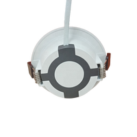 Spot encastré LED COB réglable 6W, anti-éblouissement, en aluminium, avec réflecteur noir, spot de plafond rond