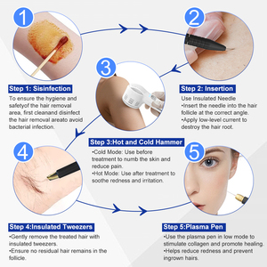 New 15.6inch màn hình cảm ứng vĩnh viễn electrolyse pilation thiết bị 5 trong 1 pha trộn điện máy tẩy lông với 100 kim - Product Image 5