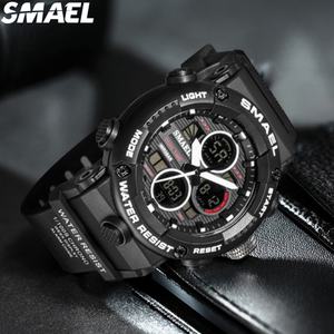Reloj Deportivo SMAEL 8038, Analógico-Digital, Resistente al Agua, Correa de Plástico, Cronómetro, Alarma, Reloj Digital de Cuarzo para Hombre, Juvenil y Moderno - Product Image 2