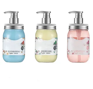 Transparante Blikjes Douchegel Body Wash Cream Container Verpakking Fles Voor Haar Producten