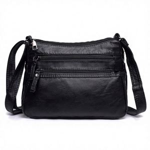 Nouveaux sacs fourre-tout de haute qualité, sacs fourre-tout noirs pour femmes, sac à bandoulière en PU - Product Image 2