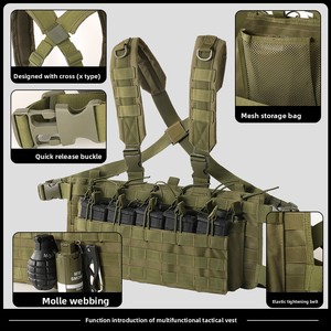 Chaleco de caza ajustable multifuncional de gran venta, chaleco táctico resistente al desgaste para exteriores, chaleco de asalto táctico transpirable - Product Image 2